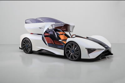 TECHRULES Ren Turbine Range Extender Electric Supercar Project